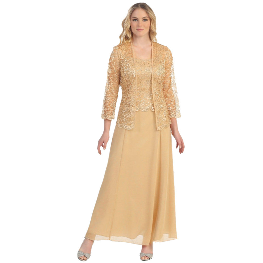 Amazon AliExpress Moda Europejski i amerykański styl Dwuczęściowy koronkowy kardigan Szyfonowa sukienka maxi Plus Size Odzież damska 9957