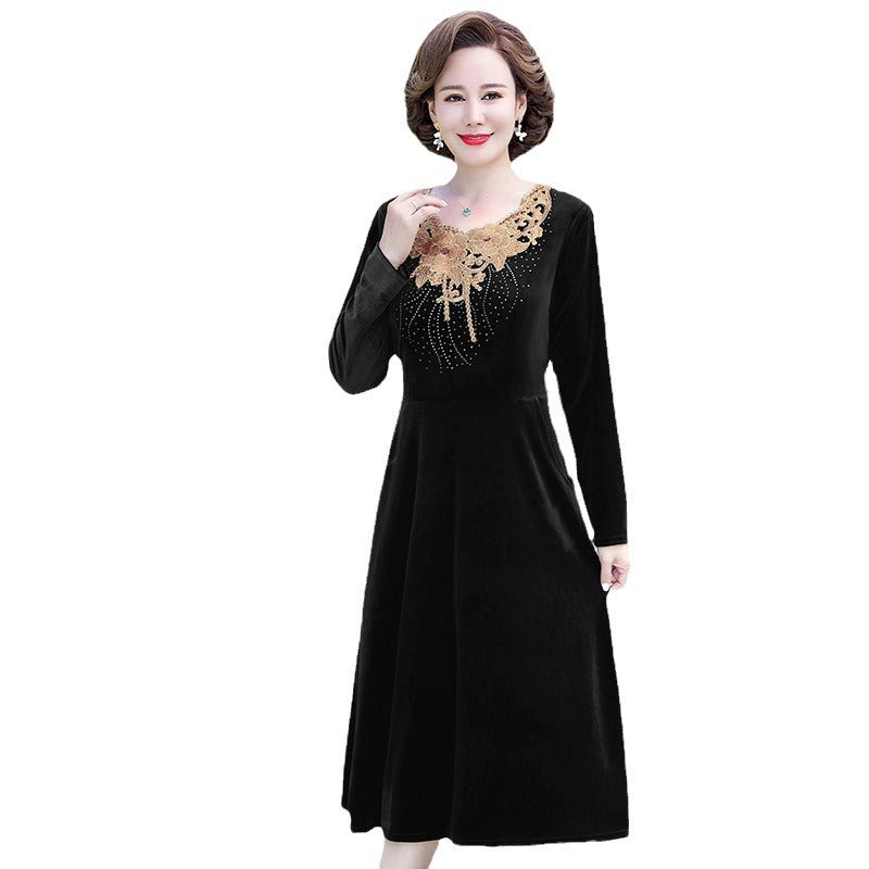 【XL-5XL】Nowa modna aksamitna sukienka