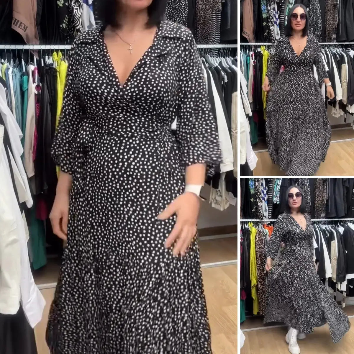 【S-5XL】2024 nowa elegancka sukienka wiosenna 