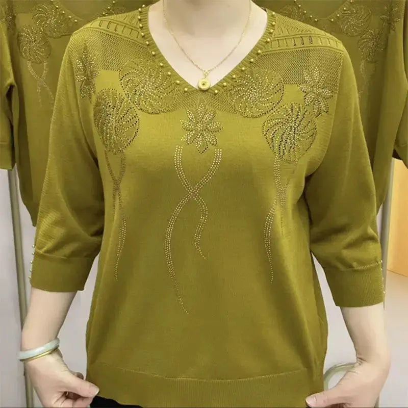【M-5XL】2023 zimowy nowy modny sweter z jedwabiu lodowego