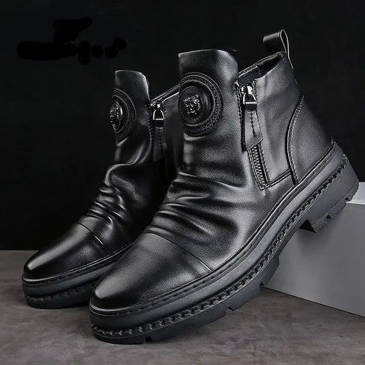 【39-44】Nowe męskie skórzane buty, wysokiej jakości skóra bydlęca, ręcznie robione 