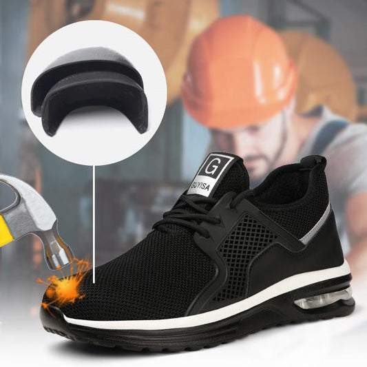 Flyweave Flyweave Lekkie buty robocze z poduszką powietrzną dla mężczyzn 