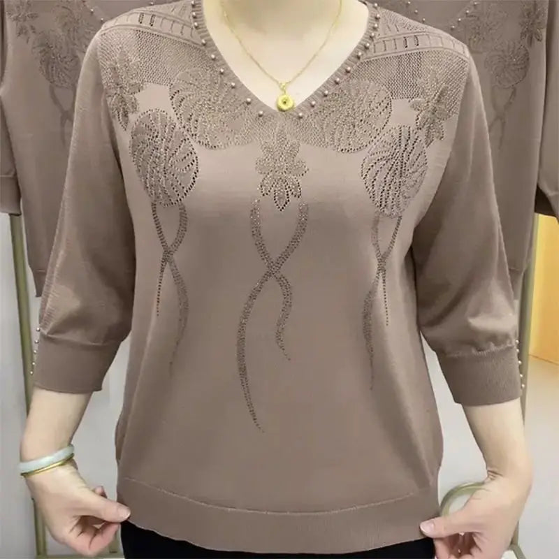 【M-5XL】2023 zimowy nowy modny sweter z jedwabiu lodowego
