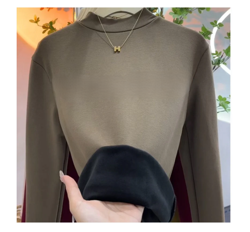 🔥【Kup 1, a 2 dostaniesz gratis】Podkoszulek z aksamitu Silver Fox Velvet Thickened Velvet 