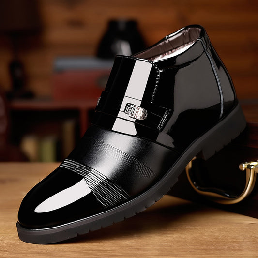 🔥【39-44】2023 Męskie biznesowe wysokie buty Martin ze wzorem krokodyla 
