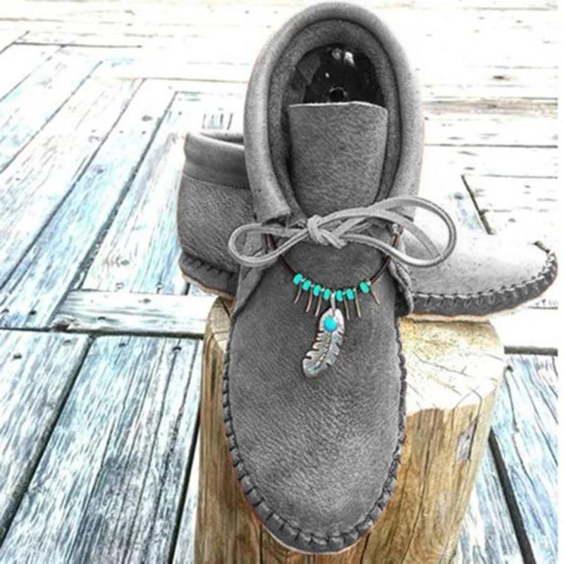 👢【35-43】2023 Damskie krótkie buty z piórami 