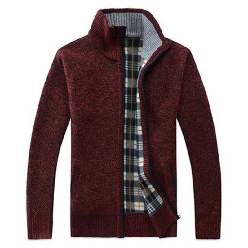 【M ~ 3XL】 2023 nou pulover largi pentru bărbați de toamnă și iarnă cu fermoar cu guler înalt dimensiune mare