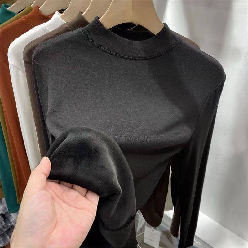 🔥【Kup 1, a 2 dostaniesz gratis】Podkoszulek z aksamitu Silver Fox Velvet Thickened Velvet 