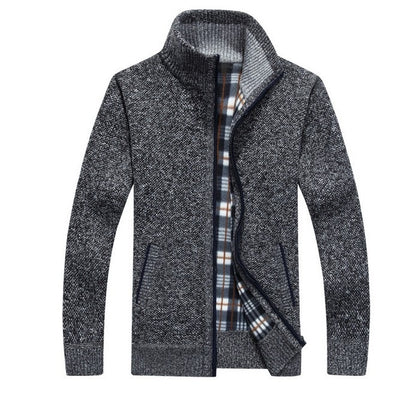 【M ~ 3XL】 2023 nou pulover largi pentru bărbați de toamnă și iarnă cu fermoar cu guler înalt dimensiune mare