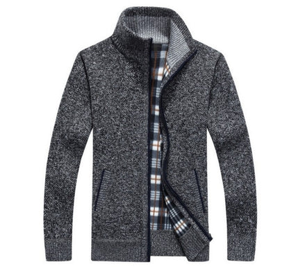 【M ~ 3XL】 2023 nou pulover largi pentru bărbați de toamnă și iarnă cu fermoar cu guler înalt dimensiune mare