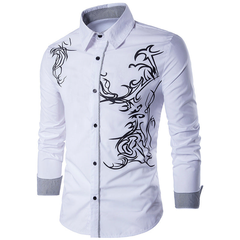 🔥【70% ZNIŻKI】【Kup 1, a 2 dostaniesz gratis】【M-3XL】2024 Męska koszula Slim Fit Dragon 