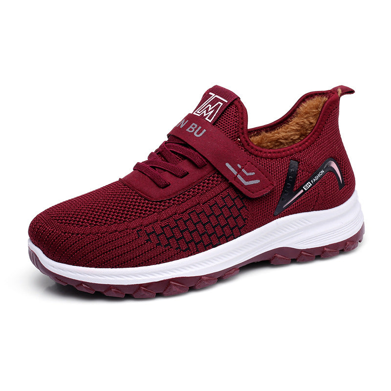 Bawełniane buty zimowe Velvet Addition, pogrubione miękkie podeszwy, wygodne, miękkie i ciepłe 