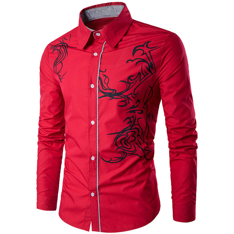 🔥【70% ZNIŻKI】【Kup 1, a 2 dostaniesz gratis】【M-3XL】2024 Męska koszula Slim Fit Dragon 