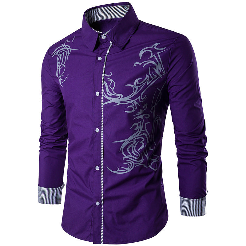 🔥【70% ZNIŻKI】【Kup 1, a 2 dostaniesz gratis】【M-3XL】2024 Męska koszula Slim Fit Dragon 
