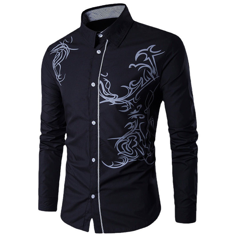 🔥【70% ZNIŻKI】【Kup 1, a 2 dostaniesz gratis】【M-3XL】2024 Męska koszula Slim Fit Dragon 