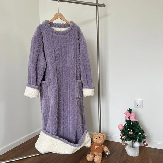 （🔥 Dzisiejsza wyprzedaż 59% 🔥） Coral Velvet Winter Home Clothes 