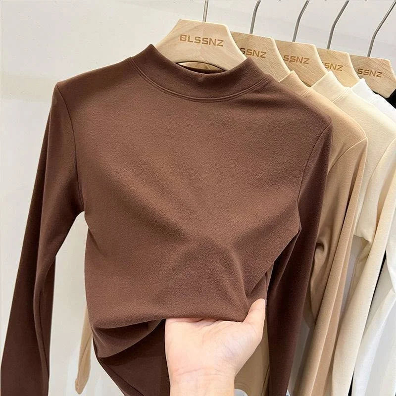 🔥【Kup 1, a 2 dostaniesz gratis】Podkoszulek z aksamitu Silver Fox Velvet Thickened Velvet 