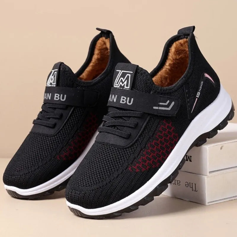 Bawełniane buty zimowe Velvet Addition, pogrubione miękkie podeszwy, wygodne, miękkie i ciepłe 